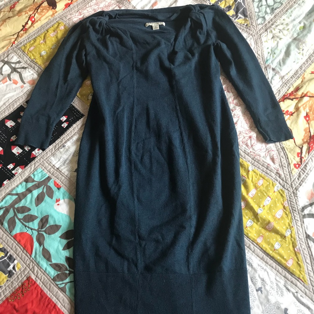 Banana Republic Small 3/4 Sleeve Blue/Green dress